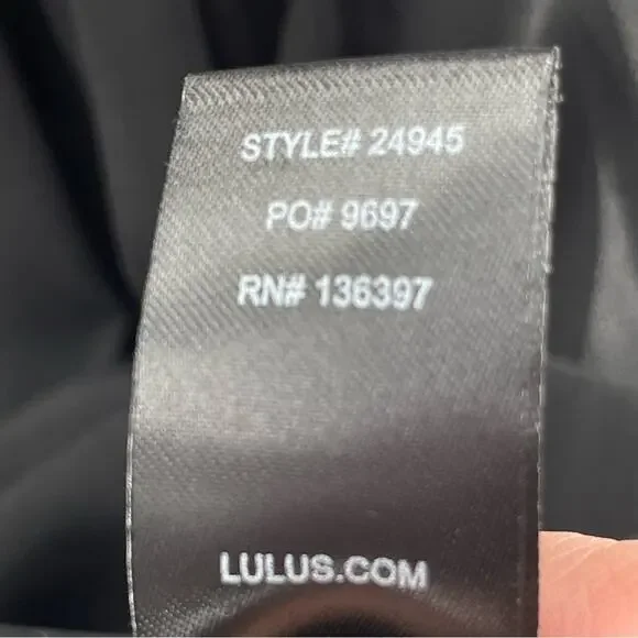 Lulus Romantic Dark Fairycore Witchy Boho Black Lace V-Neckline Mini Dress Small - Picture 11 of 13